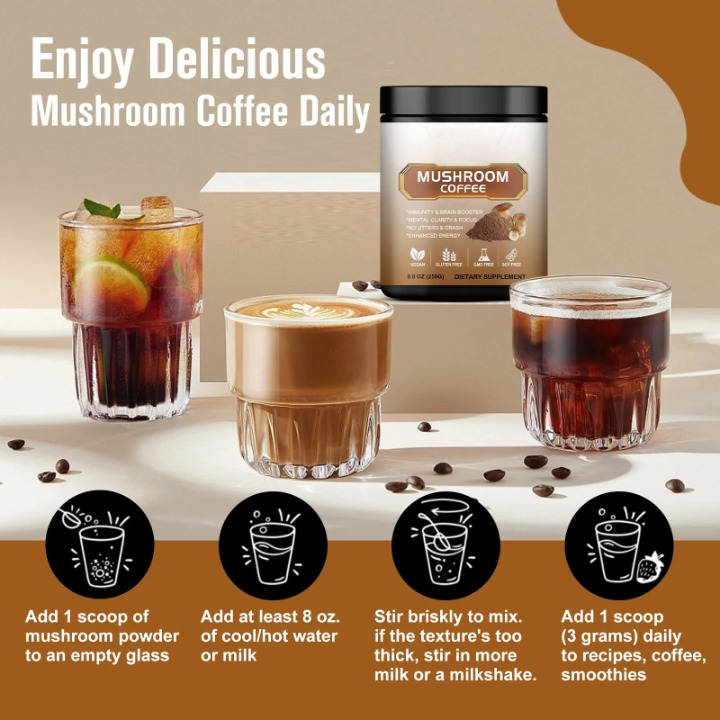 Mushroom Coffee Brain Boost Blend
